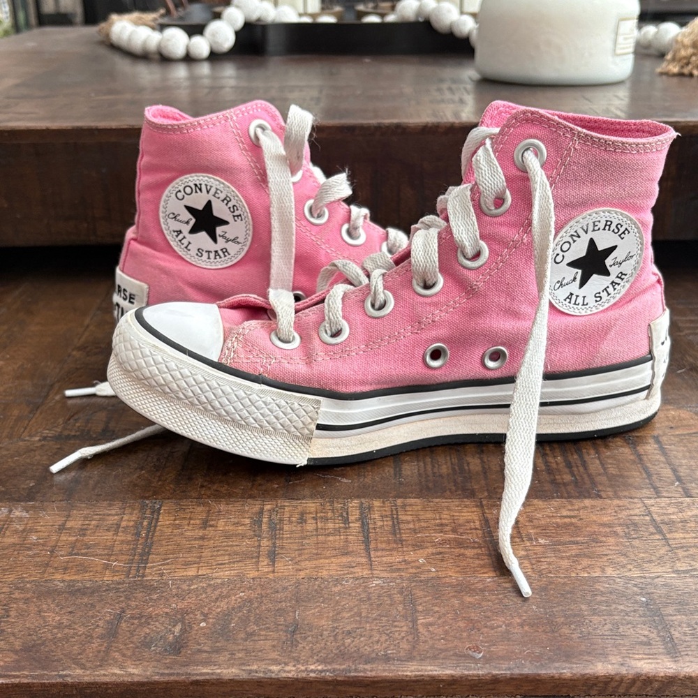 Converse Kids Pink High-Top Sneakers